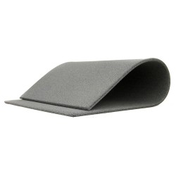PISO DE BORRACHA RECICLADA SLIM 5,5MM 100X50CM PRETO